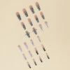 12 Sizes-24 Pcs Press On Nails D007