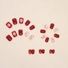 12 Sizes-24 Pcs Press On Nails R701