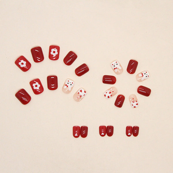 12 Sizes-24 Pcs Press On Nails R701