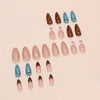 12 Sizes-24 Pcs Press On Nails W1734