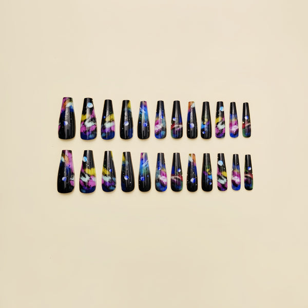 12 Sizes-24 Pcs Press On Nails Y210