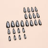 12 Sizes-24 Pcs Press On Nails W1803