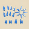 12 Sizes-24 Pcs Press On Nails Y1518