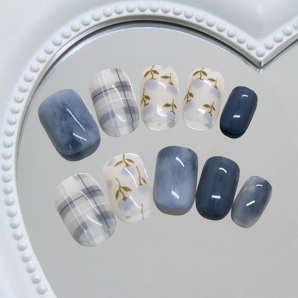 12 Sizes-24 Pcs Press On Nails R977