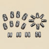 12 Sizes-24 Pcs Press On Nails Y1563
