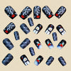 12 Sizes-24 Pcs Press On Nails Y1305