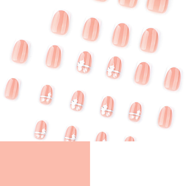 12 Sizes-24 Pcs Press On Nails JP3884