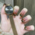 12 Sizes-24 Pcs Press On Nails R714