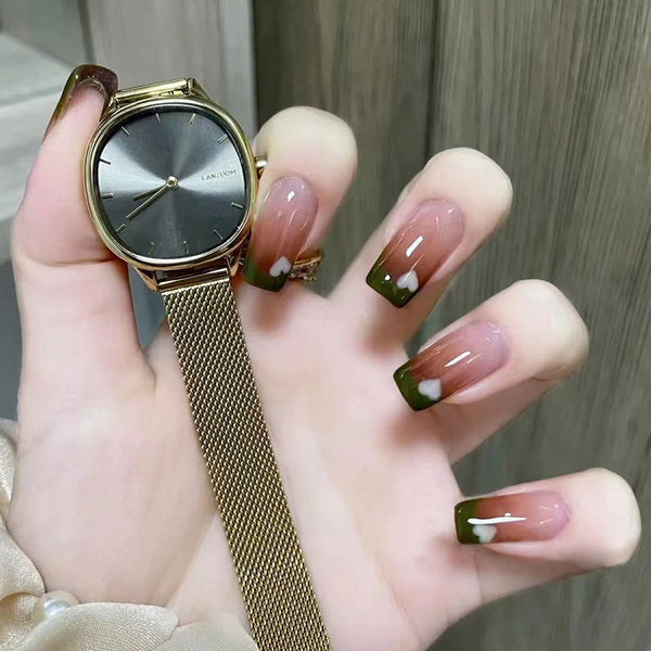12 Sizes-24 Pcs Press On Nails R714