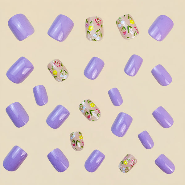 12 Sizes-24 Pcs Press On Nails Y748