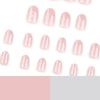 Almond Medium Oval Pink Press on Nails