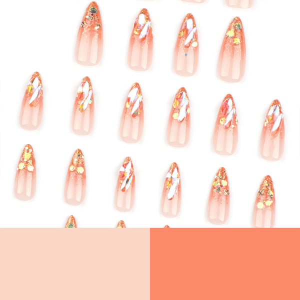 12 Sizes-24 Pcs Press On Nails JP3323
