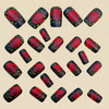 12 Sizes-24 Pcs Press On Nails Y1777
