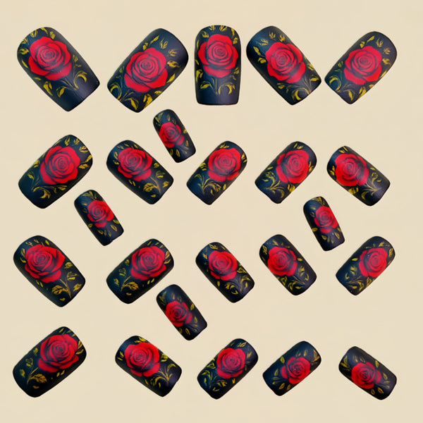 12 Sizes-24 Pcs Press On Nails Y1777