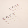 12 Sizes-24 Pcs Press On Nails F055