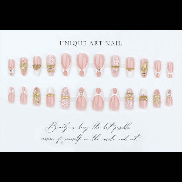 12 Sizes-24 Pcs Press On Nails FT-747