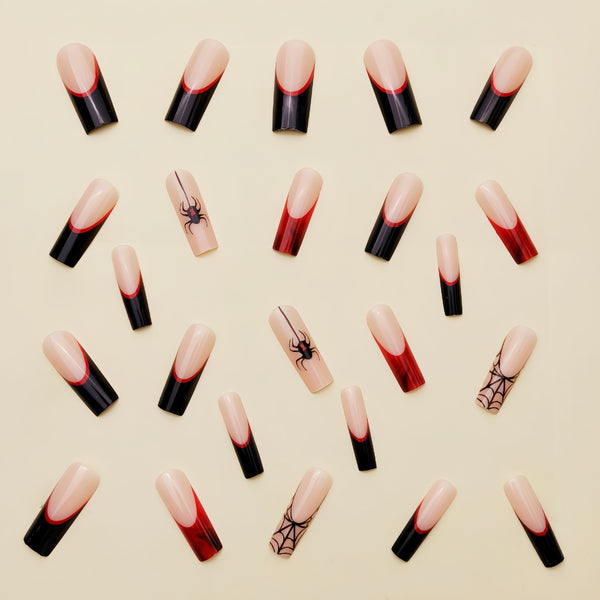 12 Sizes-24 Pcs Press On Nails Y125