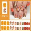 12 Sizes-24 Pcs Press On Nails C1099