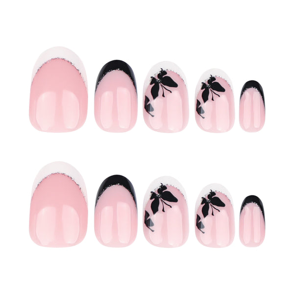 12 Sizes-24 Pcs Press On Nails JP3759
