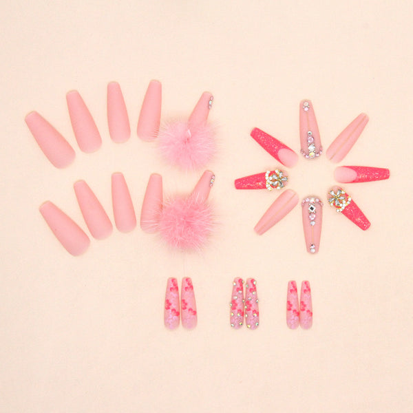 12 Sizes-24 Pcs Press On Nails Z734