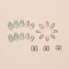 12 Sizes-24 Pcs Press On Nails W1756