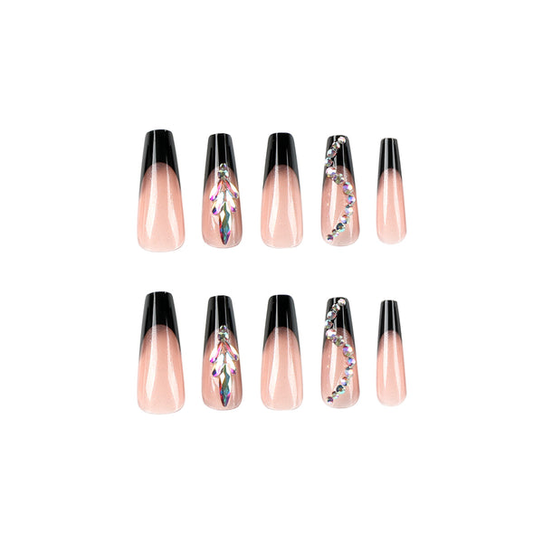 12 Sizes-24 Pcs Press On Nails JP2446