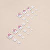 12 Sizes-24 Pcs Press On Nails F088