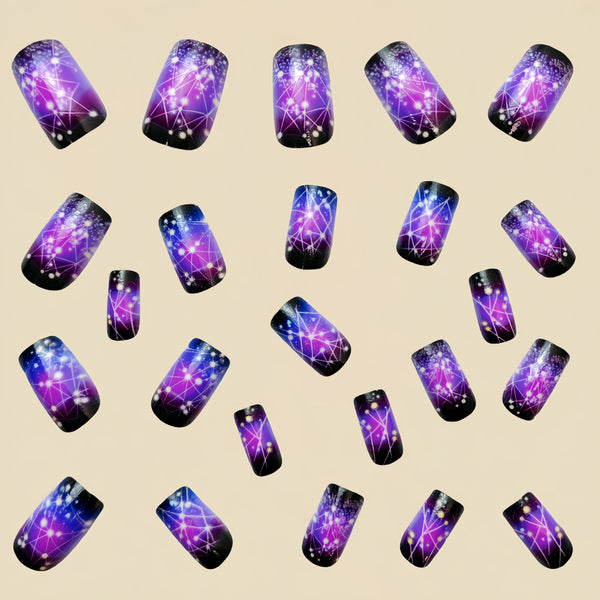 12 Sizes-24 Pcs Press On Nails Y564