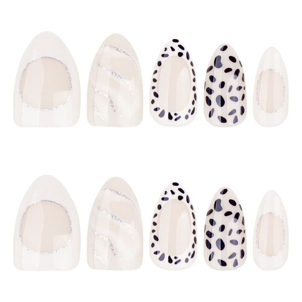 12 Sizes-24 Pcs Press On Nails JP4078