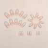12 Sizes-24 Pcs Press On Nails W1091