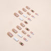 12 Sizes-24 Pcs Press On Nails W944