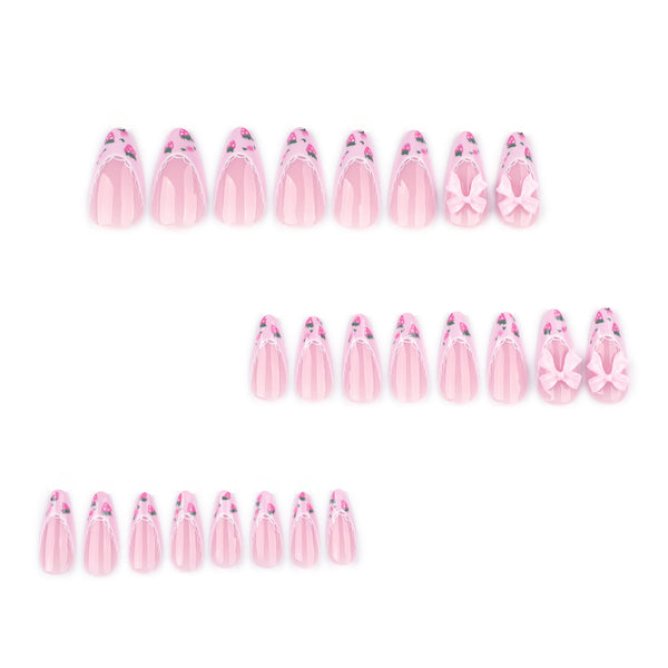 12 Sizes-24 Pcs Press On Nails JP3858