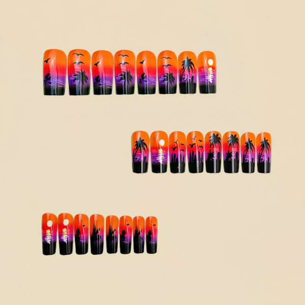12 Sizes-24 Pcs Press On Nails Y917