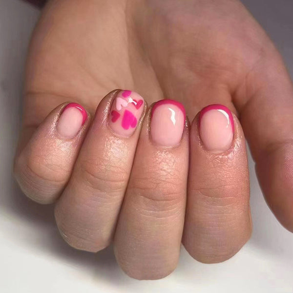 12 Sizes-24 Pcs Press On Nails W1325
