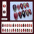 12 Sizes-24 Pcs Press On Nails W2027