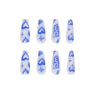 12 Sizes-24 Pcs Press On Nails JP1145