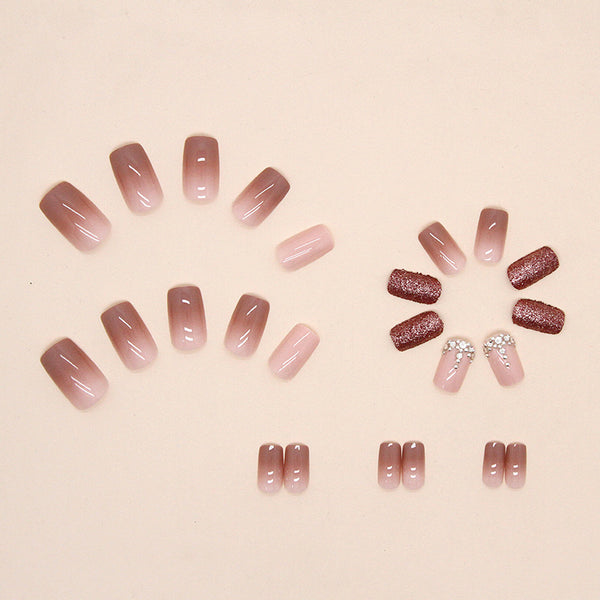 12 Sizes-24 Pcs Press On Nails Z537