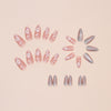 12 Sizes-24 Pcs Press On Nails W1565