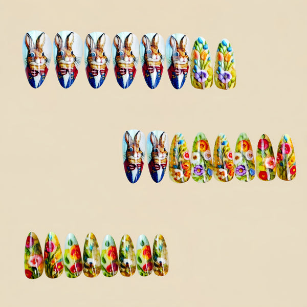 12 Sizes-24 Pcs Press On Nails Y1839