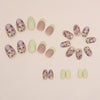 12 Sizes-24 Pcs Press On Nails W1129