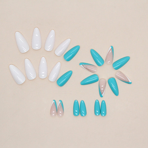 12 Sizes-24 Pcs Press On Nails W639