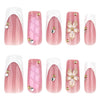 12 Sizes-24 Pcs Press On Nails JP4209