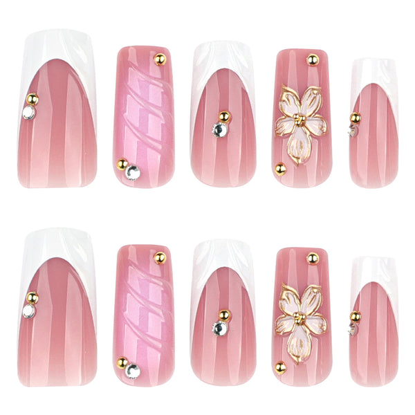 12 Sizes-24 Pcs Press On Nails JP4209