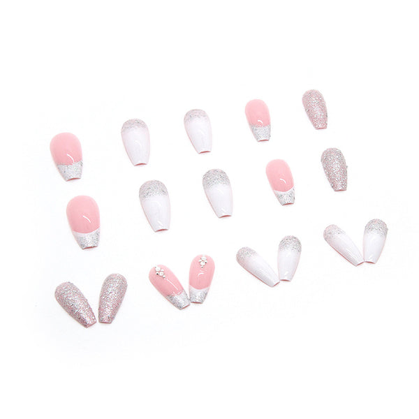 12 Sizes-24 Pcs Press On Nails Z495