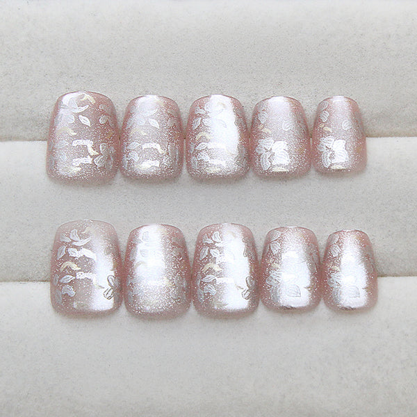 12 Sizes-24 Pcs Press On Nails MY100
