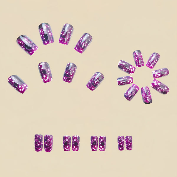 12 Sizes-24 Pcs Press On Nails Y564