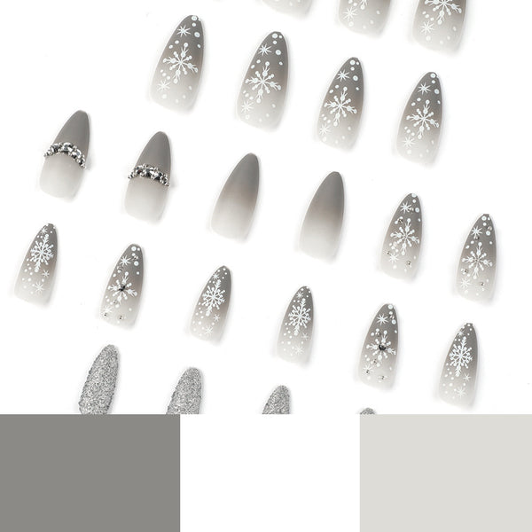 12 Sizes-24 Pcs Press On Nails JP1906
