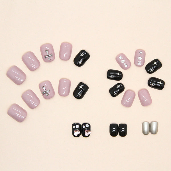 12 Sizes-24 Pcs Press On Nails Z600