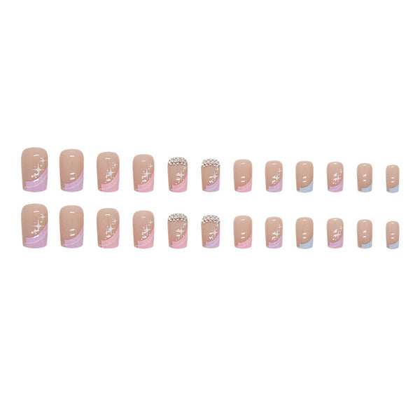 12 Sizes-24 Pcs Press On Nails Z767