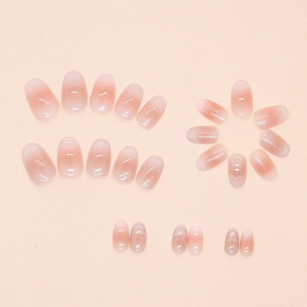 12 Sizes-24 Pcs Press On Nails W1495